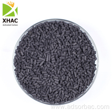 Extruded activated carbon for solvent recovery